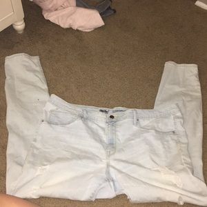 White wash jeans